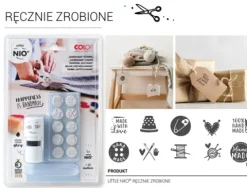 Pieczątka samotuszująca Little NIO - ręcznie zdobione