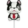 Pies Bulldog czarny balon foliowy 14"