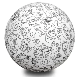 Piłka Balonowa do kolorowania JEDNOROŻCE 30 cm