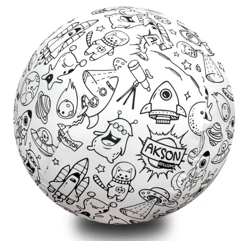 Piłka Balonowa do kolorowania KOSMOS 30 cm