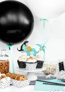 Pikery toppery Dinozaury dekoracje na tort 5 szt.
