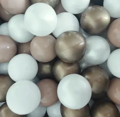 Piłki w worku suchy basen w woreczku 7cm - 100 szt. BEŻOWE