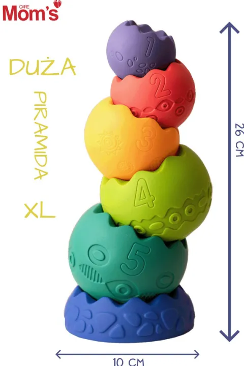 Piramida sensoryczna pastelowa