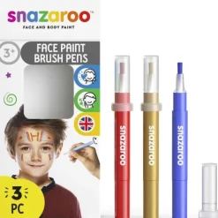 Pisaki farby do twarzy i ciała zestaw Snazaroo 3 x 2ml