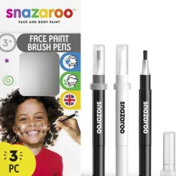 Pisaki farby do twarzy i ciała zestaw Snazaroo 3 x 2ml