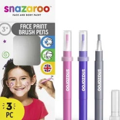 Pisaki farby do twarzy i ciała zestaw Snazaroo 3 x 2ml