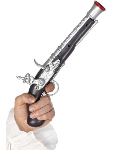 Pistolet Pirata Srebrny