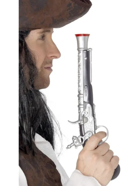Pistolet Pirata Srebrny