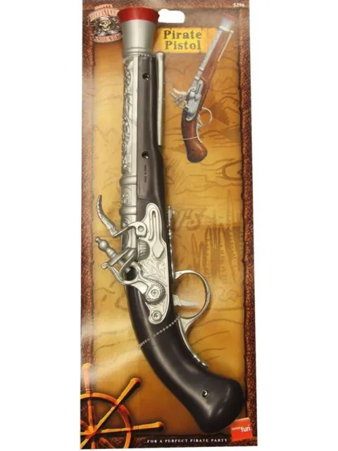 Pistolet Pirata Srebrny