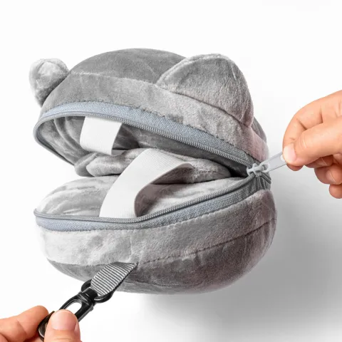 Poduszka podróżna z maską na oczy KOTEK