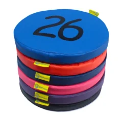 Poduszki EKOSKÓRA zestaw Liczby 26-30 + 1 gładka (w sumie 6 szt.) AKSON