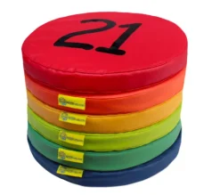 Poduszki kodura zestaw Liczby 21-25 + 1 gładka (6 szt.) AKSON