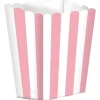 Pojemniki na Popcorn paski różne kolory 5 szt