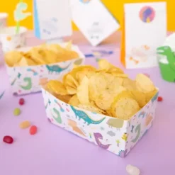 Pojemniki na popcorn chipsy przekąski Dinozaury 3 szt.