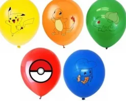 POKEMON balony gumowe z nadrukiem pokeball 10 szt. mix