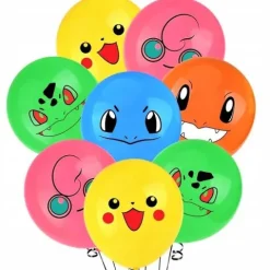 POKEMON balony gumowe z nadrukiem 10 szt. mix