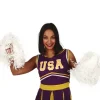 Pompony Cheerleaderki BIAŁE 2 szt.