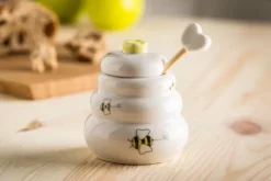 Porcelanowy słoiczek na miód