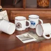 Porcelanowy MINI kubek retro - Keys