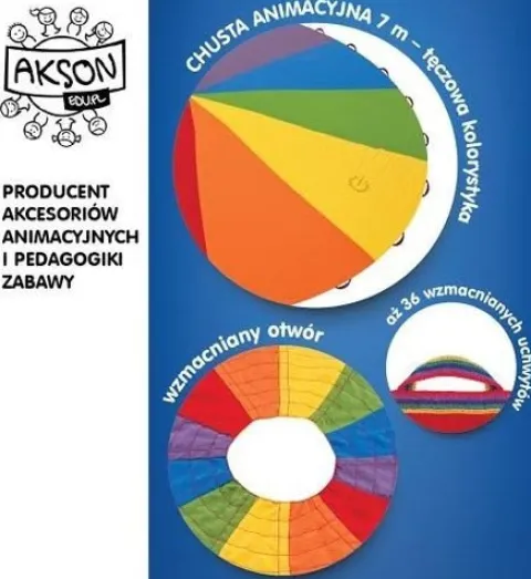 Profesjonalna Chusta Animacyjna AKSON 7 BARW 7 m
