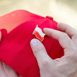 Przypinka pin biało-czerwony POLSKA