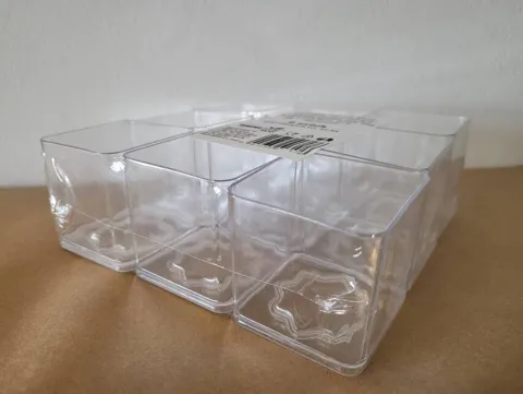 Pucharek na przekąski 80ml CUBE opakowanie 9 szt.