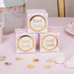 Pudełeczka na prezenty Sweet Treats różowe 10 szt.