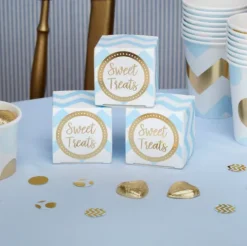 Pudełeczka na prezenty Sweet Treats niebieskie 10 szt.