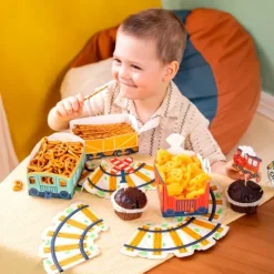 Pudełka na chipsy, przekąski Ciuchcia wagony 3 szt.