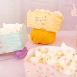 Pudełka na chipsy, przekąski KOTKI 3 szt.