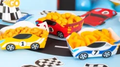 Pudełka na chipsy, przekąski samochody Wyścigi Race 3 szt.