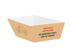 Pudełka na chipsy, przekąski w stylu PRL 4 szt.