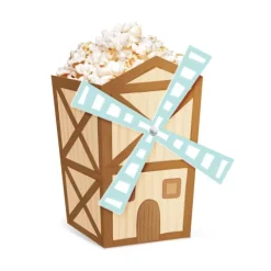 Pudełka na przekąski Popcorn Wiatrak Farma 6 szt.