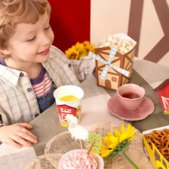 Pudełka na przekąski Popcorn Wiatrak Farma 6 szt.