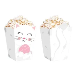 Pudełko na popcorn Kotki 8,5x15cm 6szt.