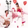 Pudel piesek balon foliowy 119x108 cm
