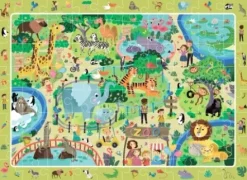 Puzzle obserwacyjne Zwierzeta w Zoo 80 elementów