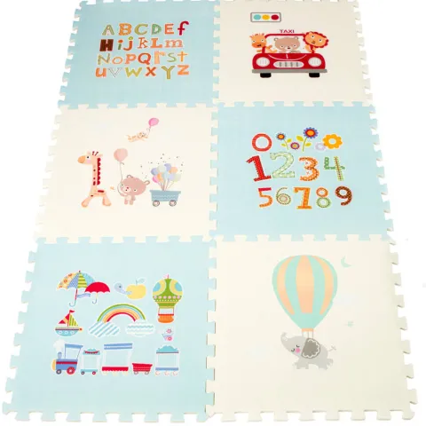 PUZZLE PIANKOWE mata antypoślizgowa 6 elem.