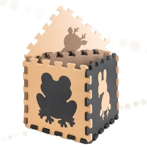 PUZZLE PIANKOWE Zwierzątka mata antypoślizgowa 9 elem.