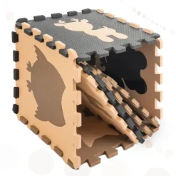 PUZZLE PIANKOWE Zwierzątka mata antypoślizgowa 9 elem.