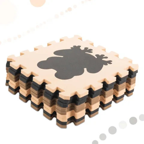 PUZZLE PIANKOWE Zwierzątka mata antypoślizgowa 9 elem.