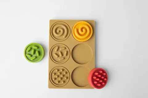 Puzzle sensoryczne kółeczka