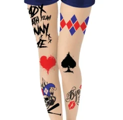Rajstopy pończochy halloween Harley Quinn