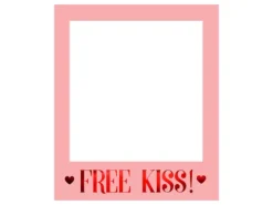 Ramka do zdjęć fotobudka selfie Free Kiss 50x59 cm