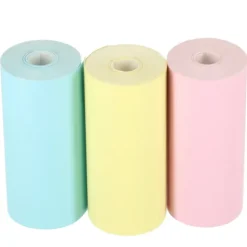 Rolki papier wkład termiczny do mini drukarki 5,7cmx3m 3 sztuki kolorowe