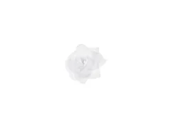 Różyczki do przylepiania białe dekoracja ślubna 9 cm