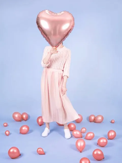 Serce duże - balon foliowy 24" różne kolory