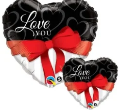 Serce I Love You kokarda balon foliowy 18''