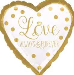 Serce Love always & forever balon foliowy 17''