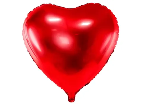 Serce jednokolorowy balon foliowy 18'' 45 cm PartyDeco